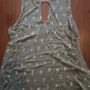 Torrid Olive Geometric Tank Top